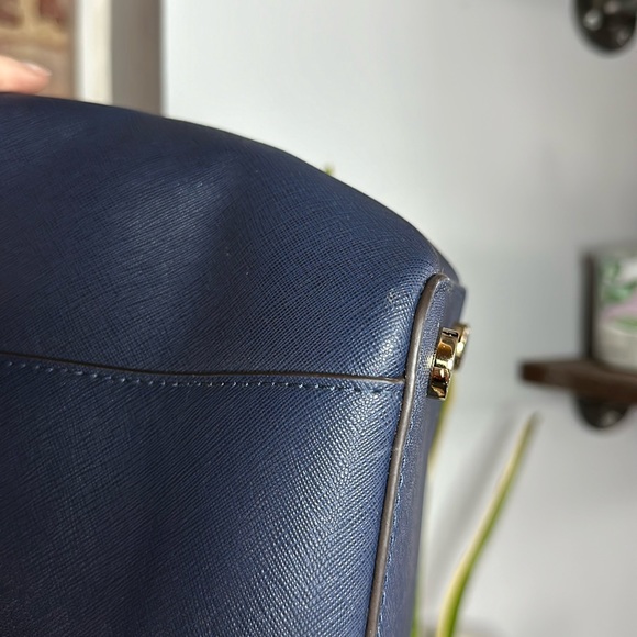 Michael Kors Ciara Navy Tote - Picture 13 of 17